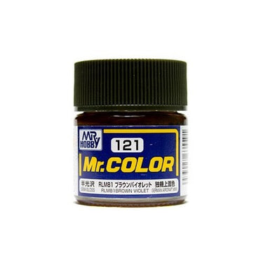 Mr Hobby (Gunze) C121 Mr Color Semi Gloss RLM81 Brown Violet Lacquer Paint 10ml